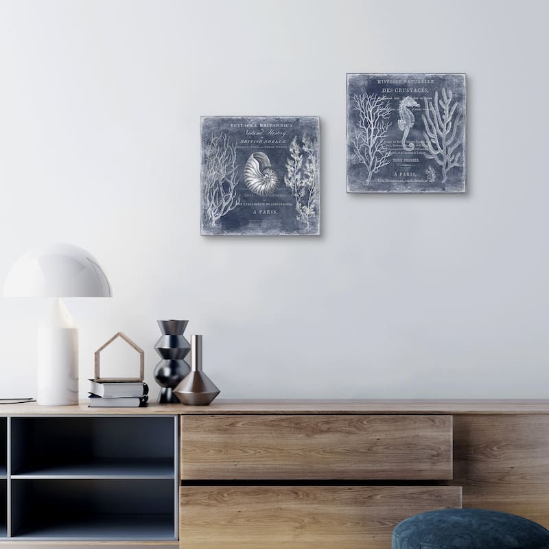 The Deep Blue Sea I-II by Deborah Devellier Canvas Art Prints