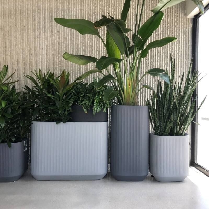 TruDrop Self Watering Modular Planter Box and Troughs with Water Level Indicator