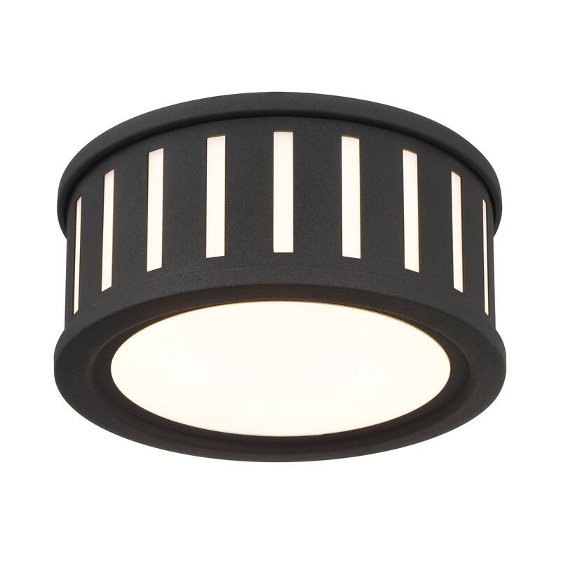 Kendal 2 Light Black Forged Flush Mount