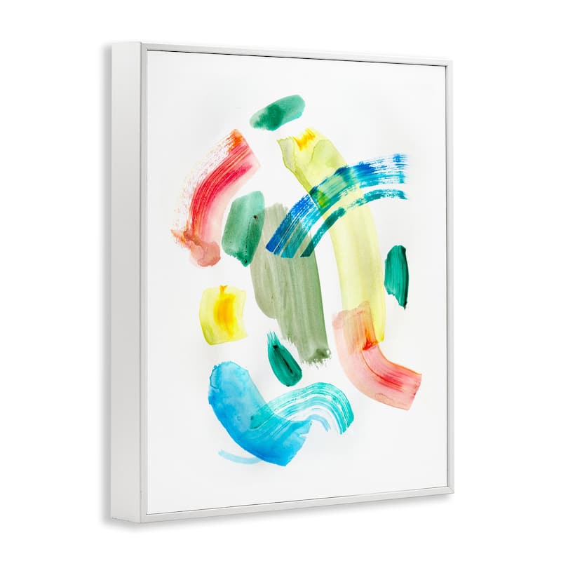 Stupell Curved Retro Abstraction Framed Giclee Art Design By Gemma Bardot