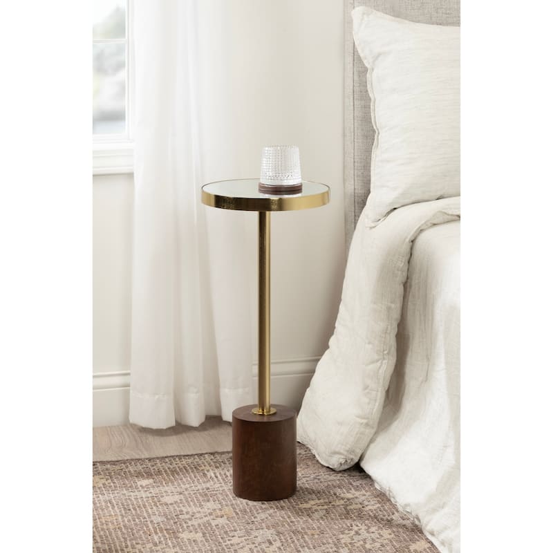 Kate and Laurel Hescott Mirrored Drink Table