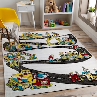 Elmer Playful Construction Area Rug
