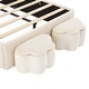 preview thumbnail 13 of 14, Kids Twin Velvet Upholstered Rabbit-Shape Platform Bed with 2 Storage Stools