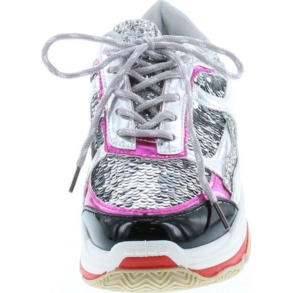 sequin chunky trainers