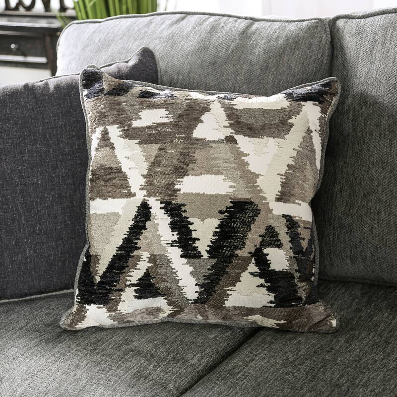 Mecia Transitional Chenille Rolled Arms 2-Piece Sofa Set by Furniture of America