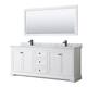 Option White / White Carrara Marble Top / Matte Black