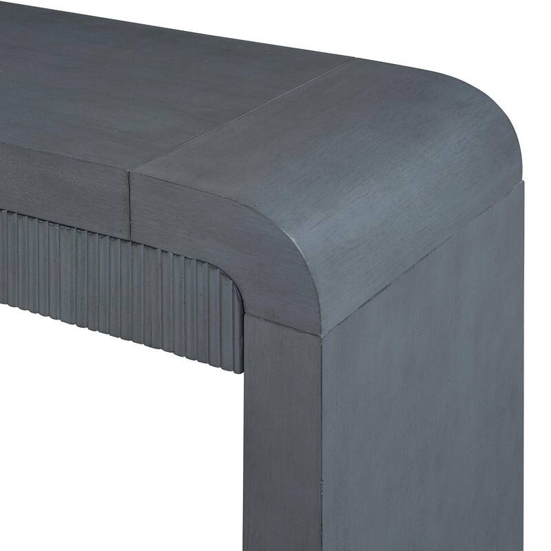 54.3" Rustic Console Table with Fluted Drawers for Entryway or Living Room