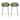 Set of 2 Counter height Bar Stools For Kitchen Egg Shaped Oval Seat Circle Dots Round Pattern for Indoor Outdoor - N/A