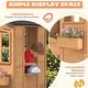 preview thumbnail 8 of 22, Kids Wooden Adventure Cottage Playhouse, Outdoor Playhouse with Functional Door, Windows, Service Station and Flower Pot Holders