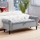 preview thumbnail 13 of 14, 67" Velvet Tufted Storage Bench for Bedroom End of Bed with Roll Arms