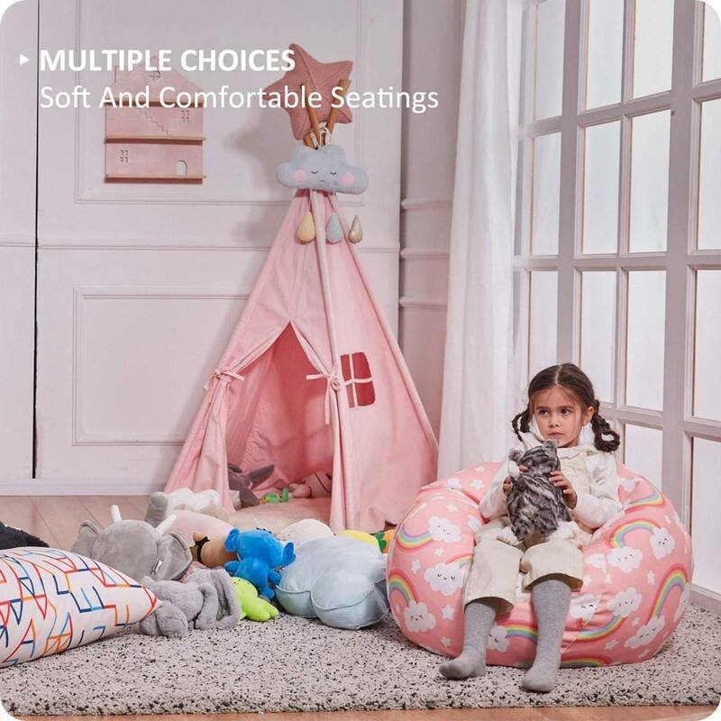 Bean Bag Chair Cover for Organizing Toys