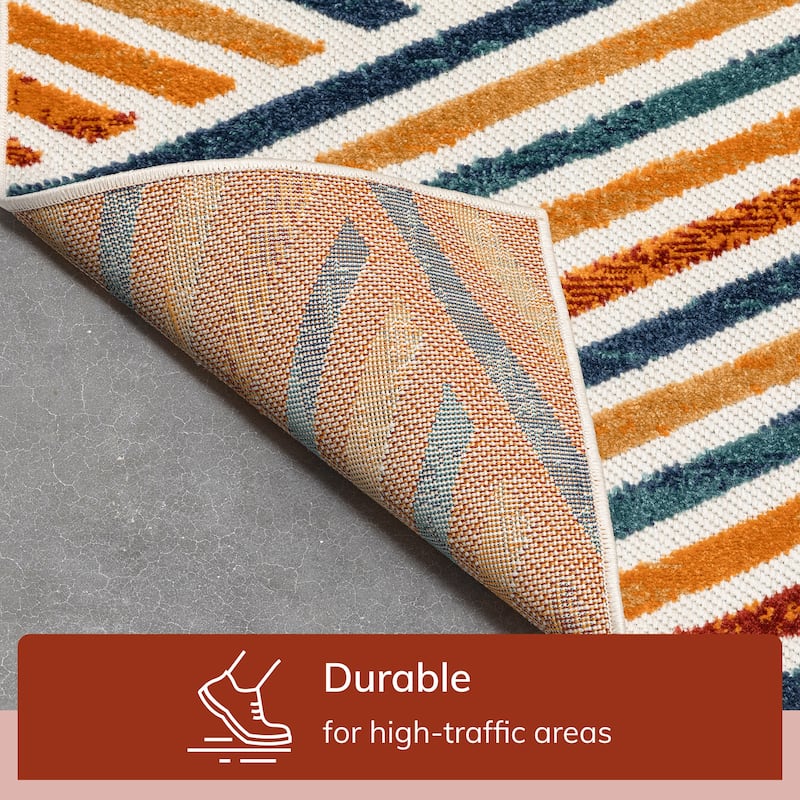 Well Woven Dorado Neema Modern Indoor Outdoor Geometric Area Rug