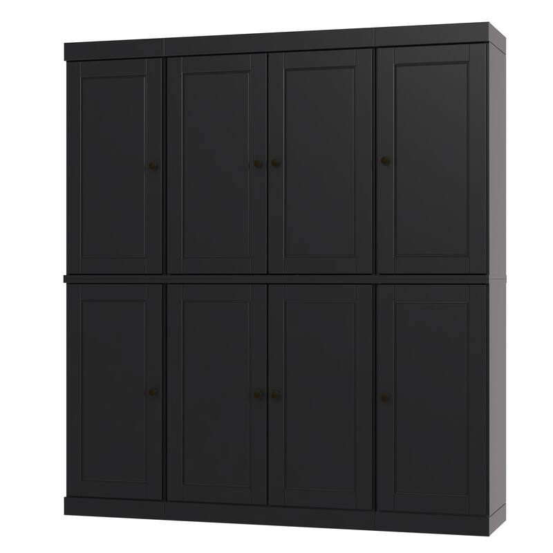 Palace Imports 100% Solid Wood Pantry Cabinet, Raised Panel Doors, Adjustable Shelves, 65" Wide, 71.5" Tall - 65" x 71.5"