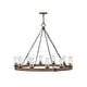 preview thumbnail 1 of 3, Hinkley Lighting Sawyer 12 Light 38" Wide Open Air Outdoor Chandelier Sequoia