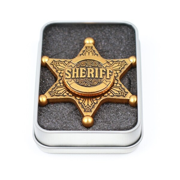 sheriff badge fidget spinner