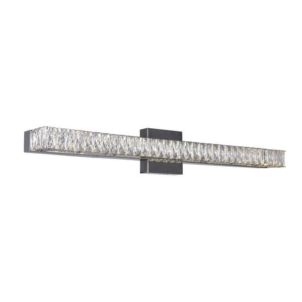 Silver Orchid Brennan LED-light Wall Sconce with Chrome Finish. Opens flyout.