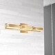 preview thumbnail 2 of 2, 15W LED Wall Vanity, Aged Brass Finish
