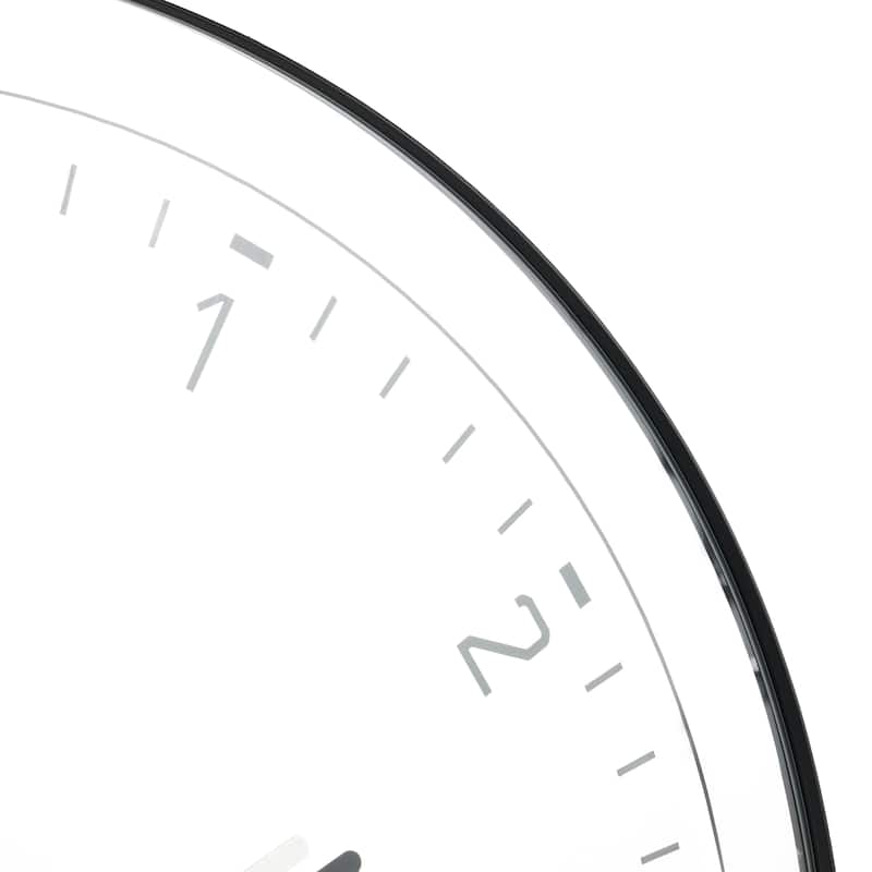 Glass LED Decorative Wall Clock with Black Frame - Multi Colored - Roche River Decor - 1"W x 24"L x 24"H