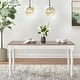 preview thumbnail 1 of 3, Simple Living Skipton Walnut/ White Rubberwood Rectangular Table - Walnut