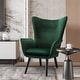 preview thumbnail 14 of 92, Upholstered Wingback Armchair Leisure Accent Chair, Single - 40.55" H x 28.34" W x 33.1" D