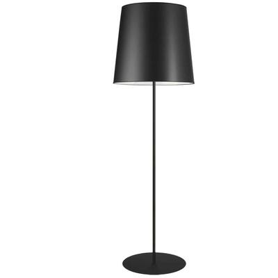 1 Light Transitional Matte Black Luxury Modern Minimalist Floor Lamp