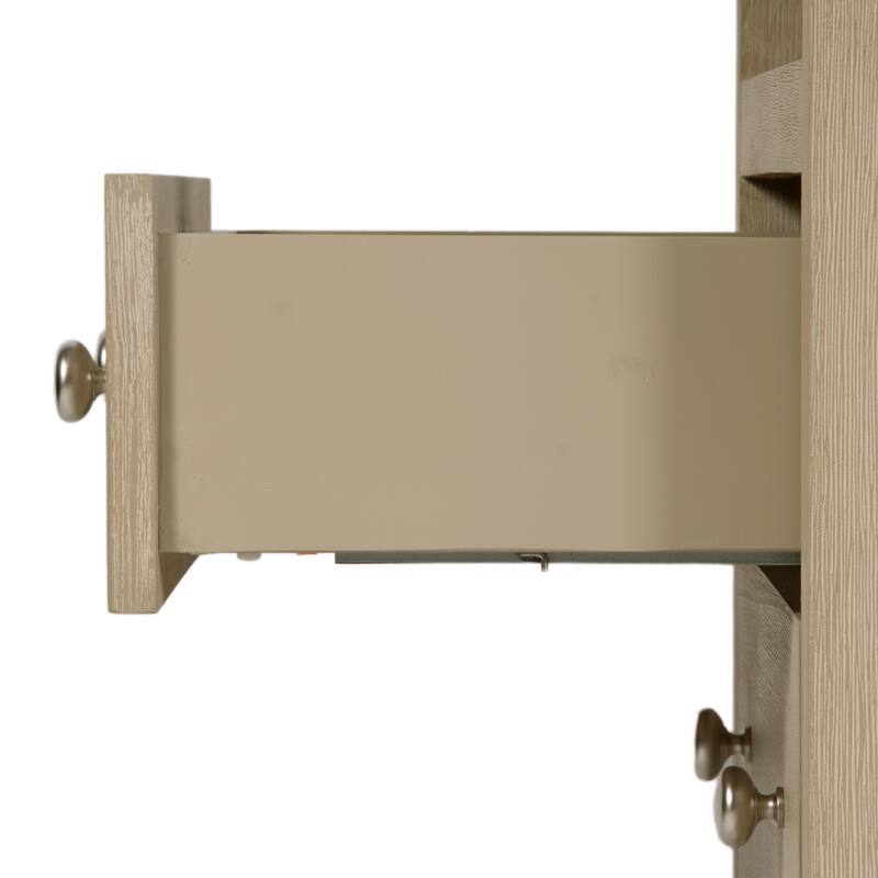 Dana 28 in. W Rectangular Wood 2 Drawer Nightstand with Top Shelf