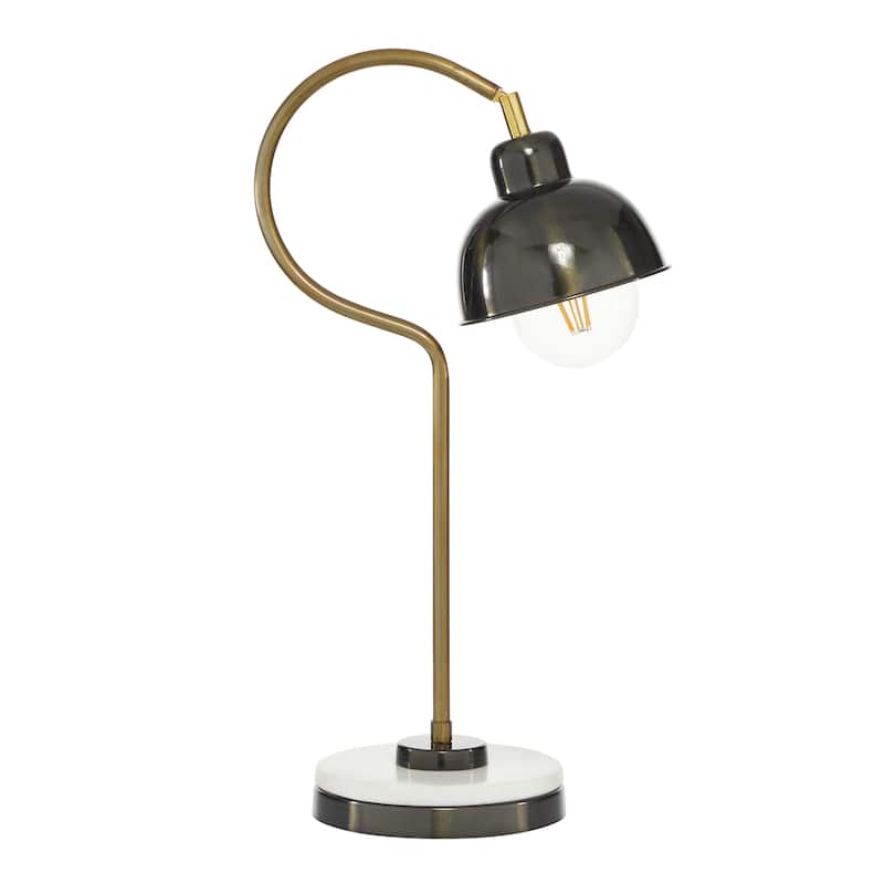 Black Metal Spotlight Room Desk Lamp - 7 x 22