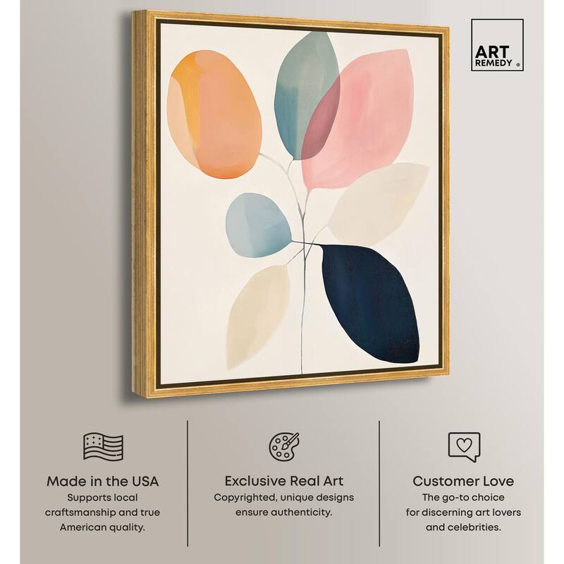 Soft Edge Foliage Canvas by Art Remedy