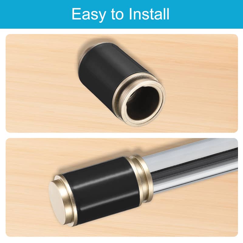 6Pcs PP Curtain Rod Finials Drapery Rail Pole Head Fits Dia. 28-30mm
