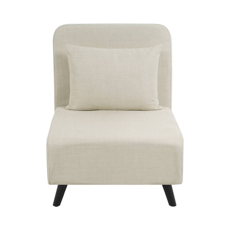 3 in 1 Foldable Chaise Lounge with Adjustable Backrest, Footrest & Detachable Pillow