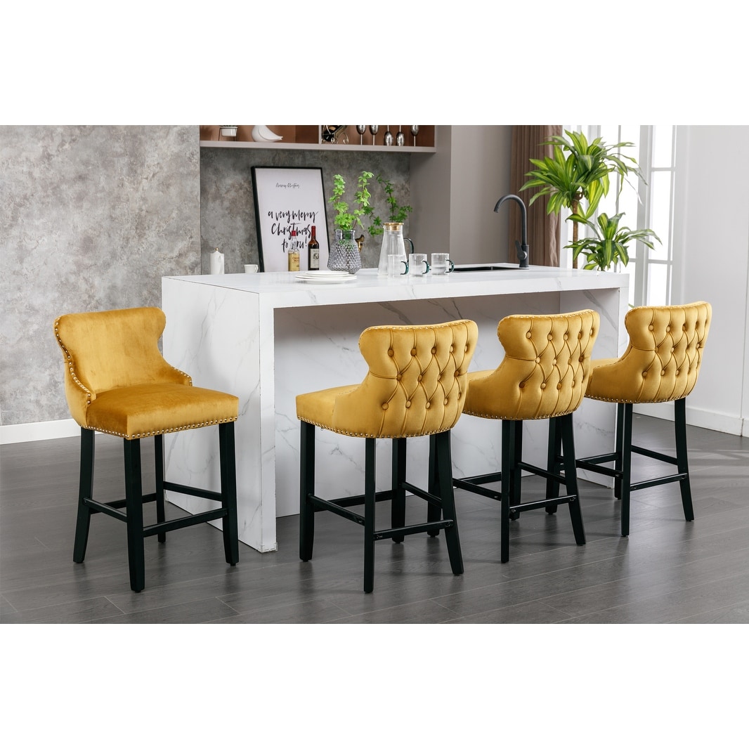 Chrome Yellow Bar Stools Uk Eccellente Real Leather Bar Stool Mustard