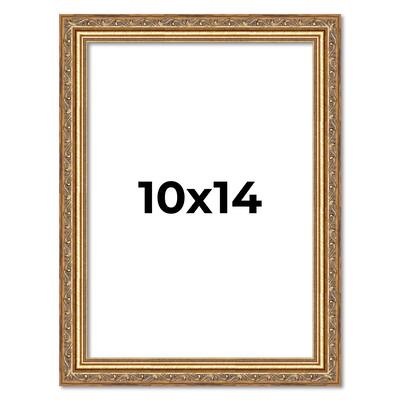 10x14 Frame Red Solid Wood Picture Frame Width 1.75 Inches | Interior Frame Depth 1 13/16 Inches