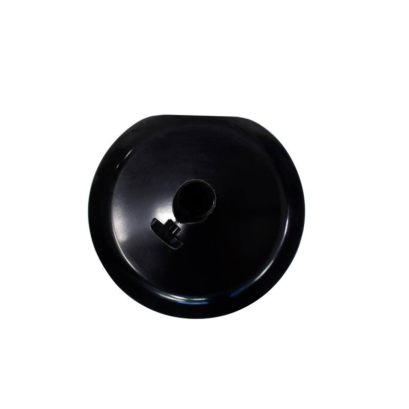 North Bend 75-pound Round Concrete Weighted Powdercoated Steel Umbrella Base With Wheels by Havenside Home