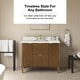 preview thumbnail 4 of 168, Gabi Bathroom Vanity with White Engineered Stone Top