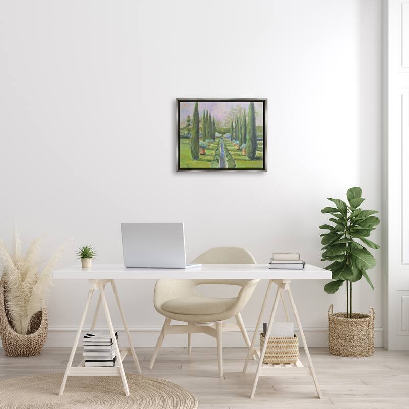Stupell Elegant Manicured Gardens Landscaped Topiary Greenery Floater Frame, Design by Allayn Stevens