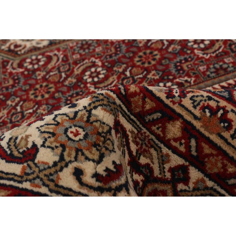 ECARPETGALLERY Hand-knotted Bijar Red Wool Rug - 6'6 x 7'11