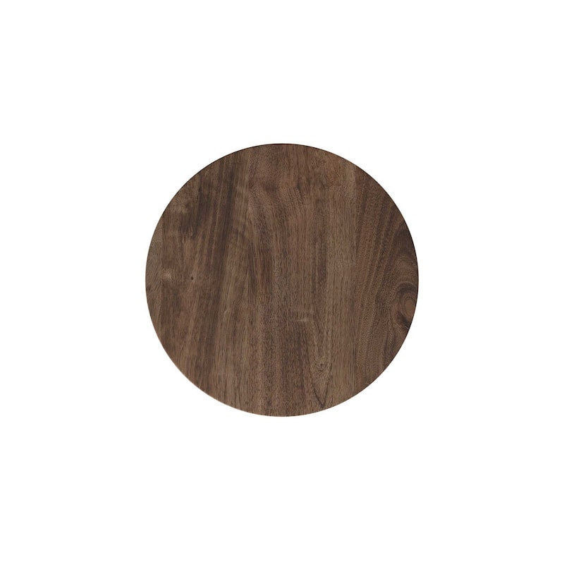 Brown Mango Wood And Black Iron Adjustable Stool by East at Main