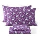 preview thumbnail 19 of 82, HLC.ME Printed Kids Bed Sheets - Patterned Bed Sheet Set - Wrinkle Resistant & Ultra Soft - For Mattresses up to 15 Inches Deep Purple Unicorn - Full
