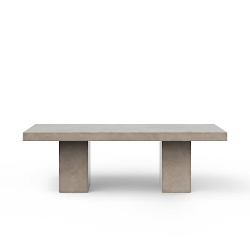 Urbia Elcor Concrete - Dining, Bar, and Counter Table - Dining Height - 95" - Dark Grey