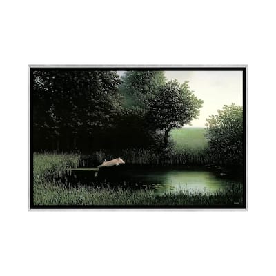 iCanvas "Koehler's Pig I" by Michael Sowa Framed