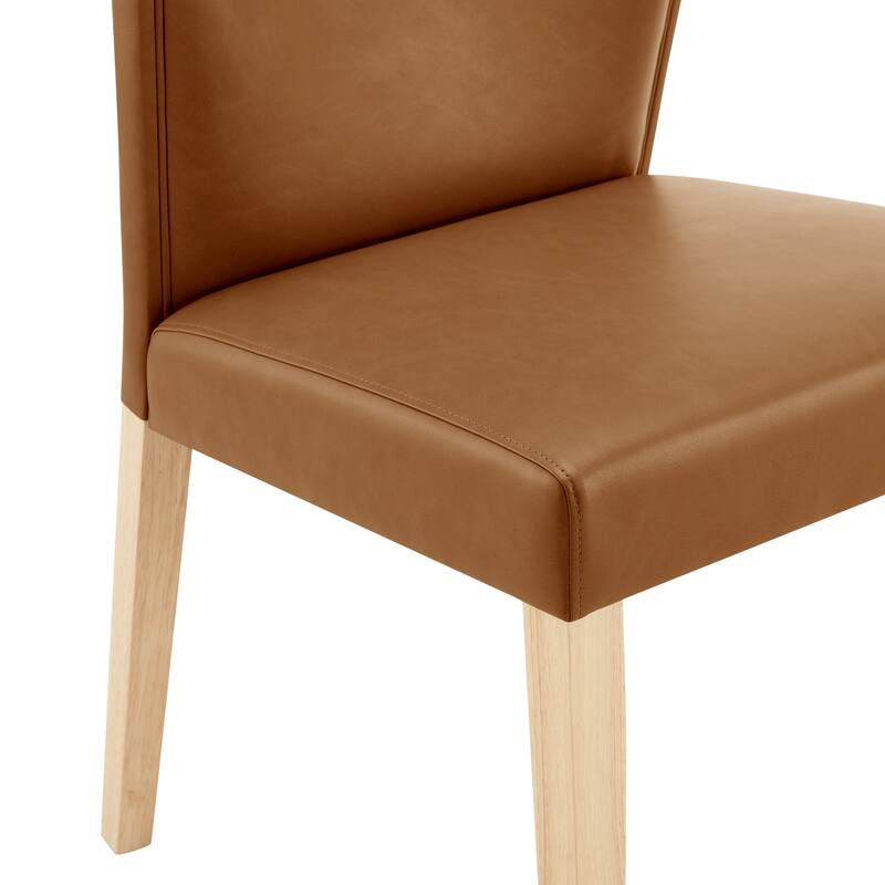 NPD Furniture Albie Faux Leather Dining Side Chair (Set of 2)