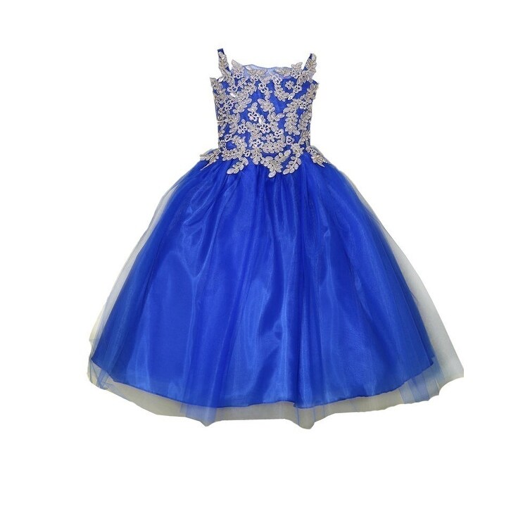 royal blue flower girl dresses cheap