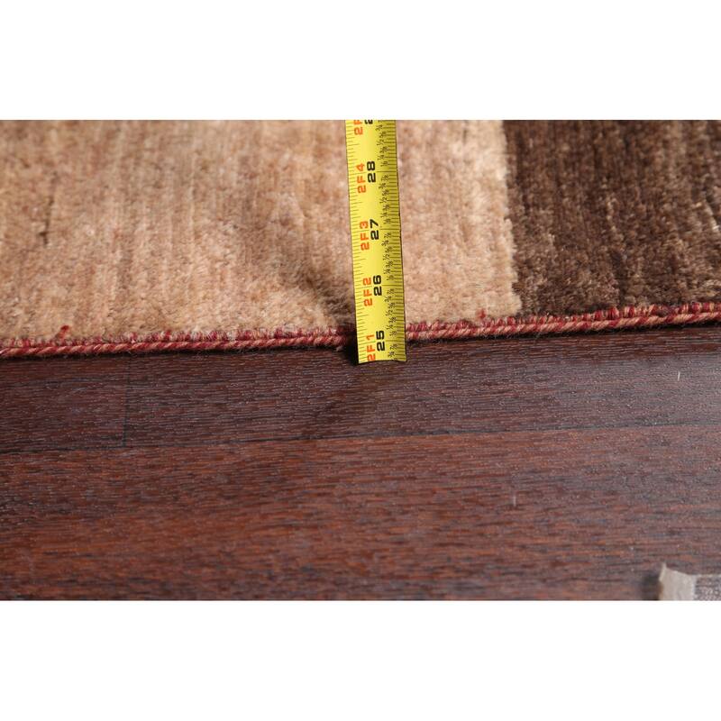 Geometric Gabbeh Kashkoli Oriental Area Rug Wool Handmade Carpet - 12'1" x 18'4"