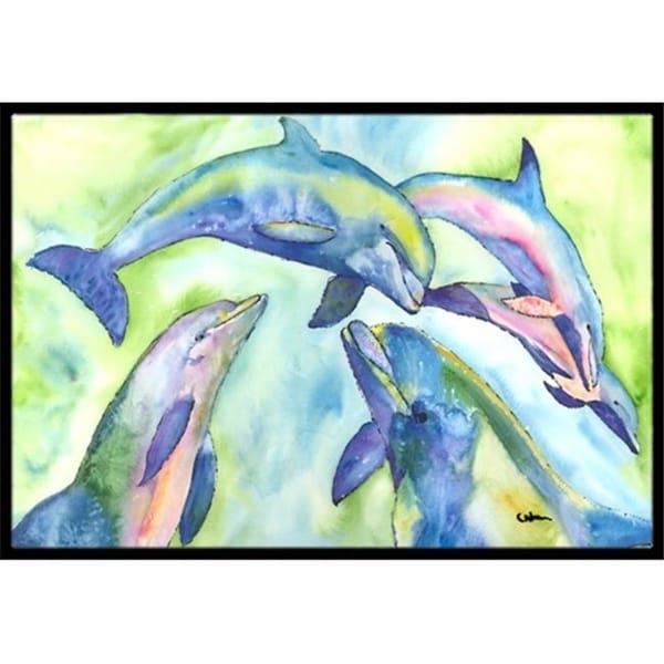 Carolines Treasures 8548JMAT Dolphin Indoor Or Outdoor Doormat 24 x 36 in.