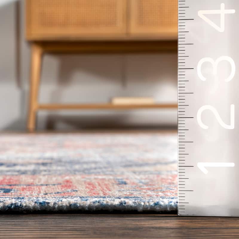 Nuloom Larkspur Persian Fringed Machine Washable Area Rug
