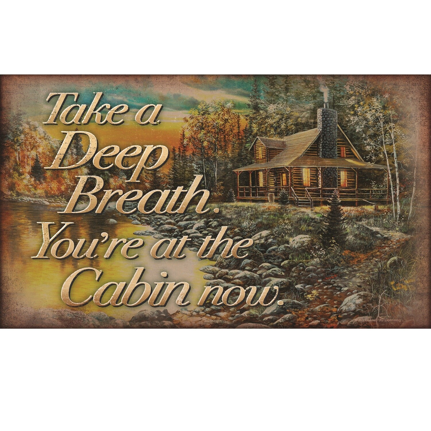 Shop River S Edge You Re At The Cabin Door Mat 1877 Free