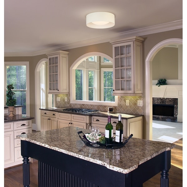 Eglo Orme LED Flush Mount Ceiling Light with Acrylic Diffuser On Sale Bed Bath Beyond 32668836