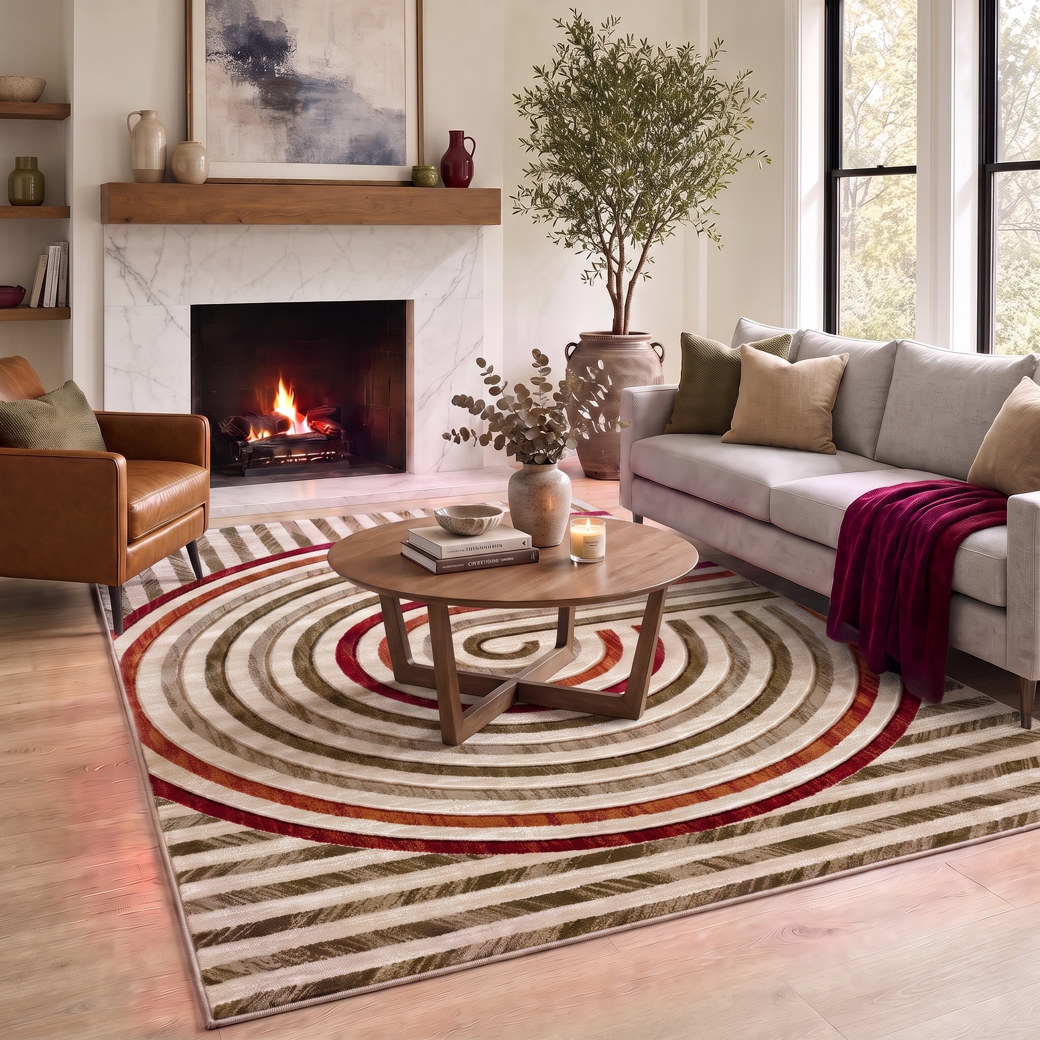 MDA Rugs Alexia Collection Geometric Modern & Contemporary Area Rug