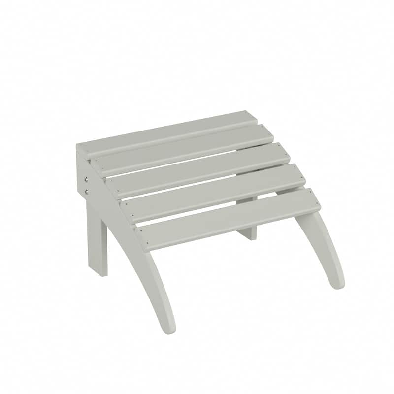 Shoreside Modern 12-Piece Folding Adirondack Chair With Ottoman And Side Table
