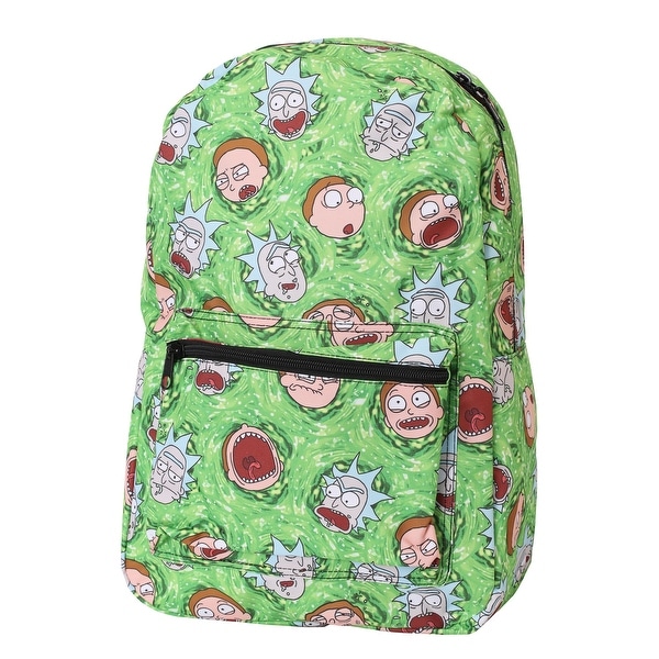 Shop Portal Print Rick And Morty Backpack - Free Shipping ...